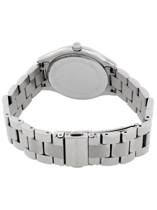 NWT Michael Kors Slim Runway Quartz Silver Dial Ladies Watch Set main image 4